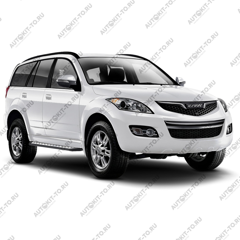 Пороги алюминиевые "БМВ стиль" для Haval H5 2020+
